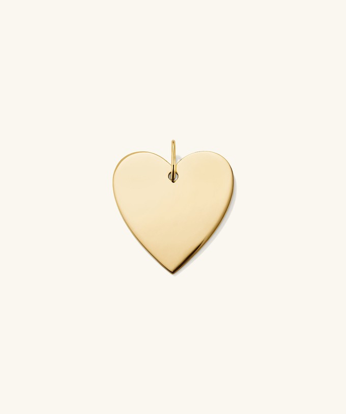 Flat Heart Charm from Mejuri