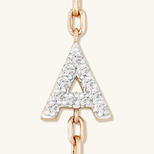 Diamond Letter Bracelet from Mejuri