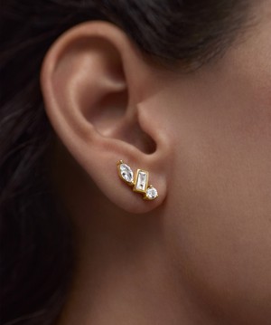 Lab Grown Sapphire Climber Studs from Mejuri