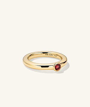 Round Gemstone Stacker Ring from Mejuri