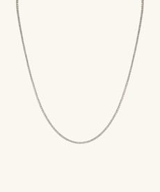 Lab Grown Diamond Tennis Necklace 1.8mm via Mejuri