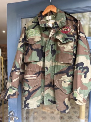 Upcycled French Military Camo Casual Jacket from MPIRA