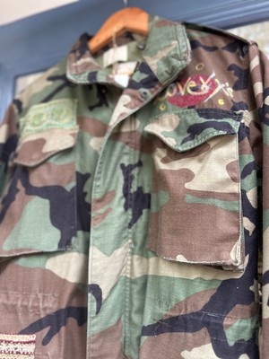 Upcycled French Military Camo Casual Jacket from MPIRA