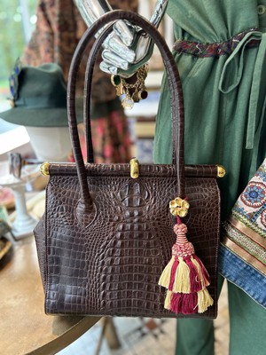 Leather Vintage Daks Upcycled Handbag from MPIRA