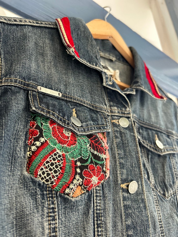 Upcycled Luxe Denim Jacket from MPIRA