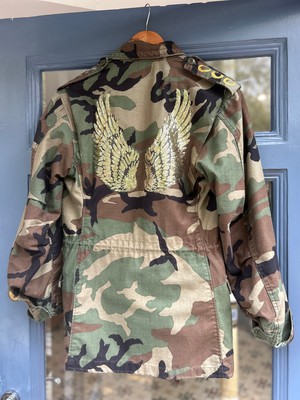 Upcycled French Military Camo Casual Jacket from MPIRA