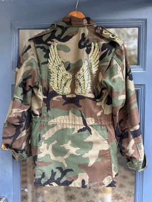 Upcycled French Military Camo Casual Jacket from MPIRA