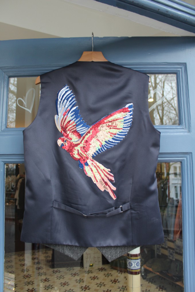 Upcycled waistcoat from MPIRA