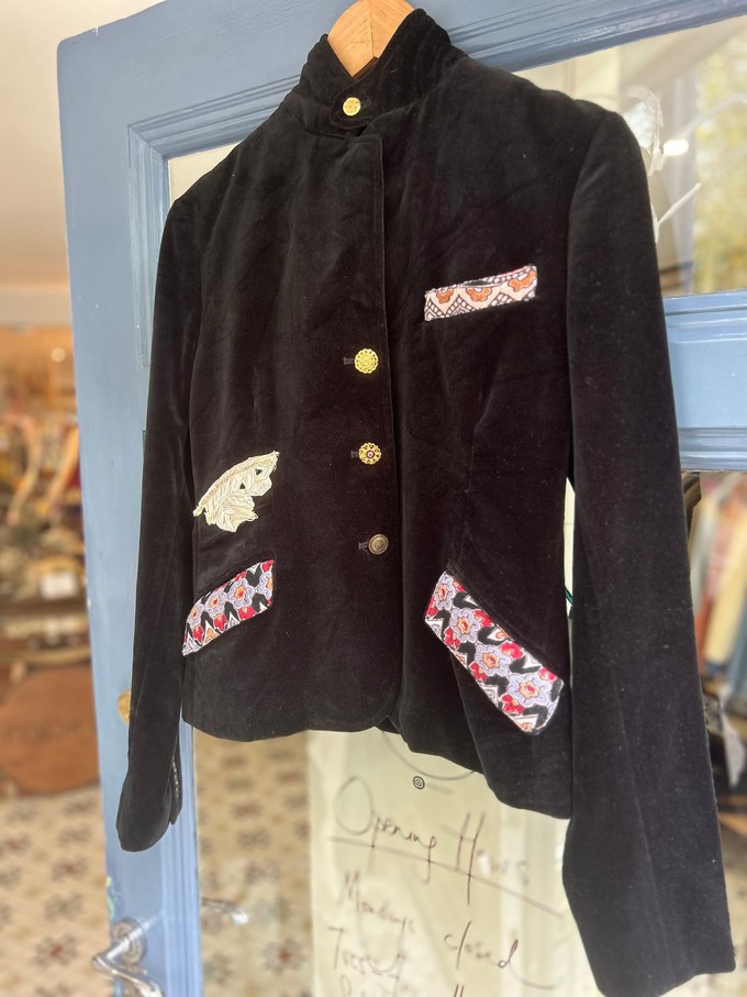 Upcycled Velvet Blazer Jacket from MPIRA