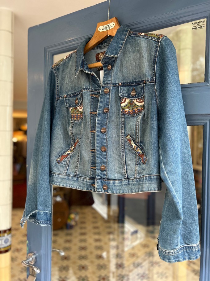 Upcycled denim jacket from MPIRA