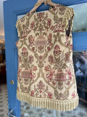 Upcycled Tapestry fringe waistcoat Jacket from MPIRA