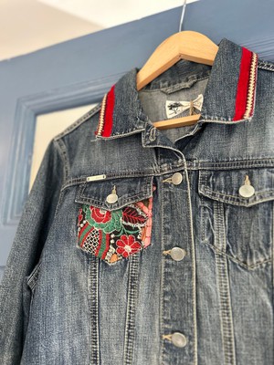 Upcycled Luxe Denim Jacket from MPIRA