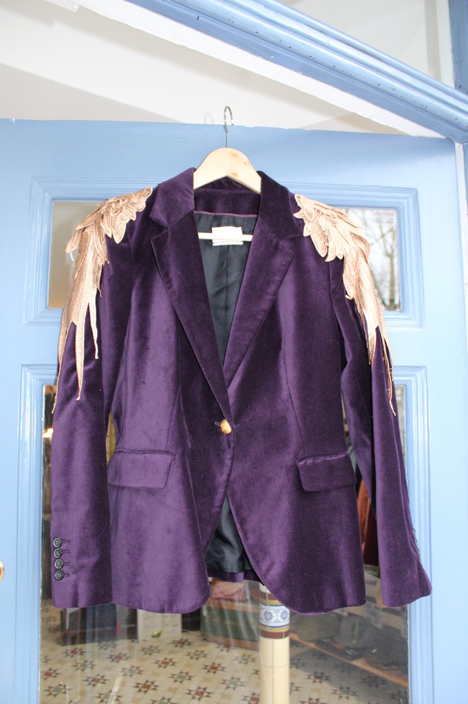 Upcycled Velvet Style Blazer from MPIRA