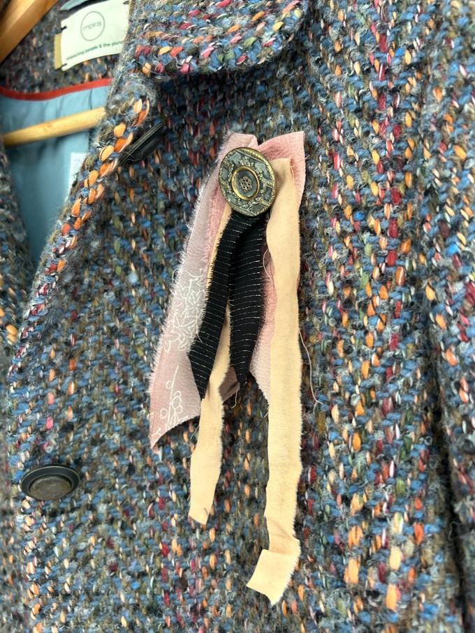 Upcycled Wool Tweed blazer Jacket from MPIRA