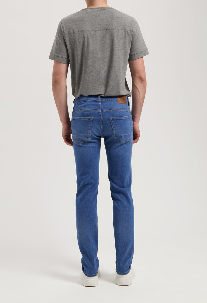 Dunn Low Tapered - Pure Blue from Mud Jeans