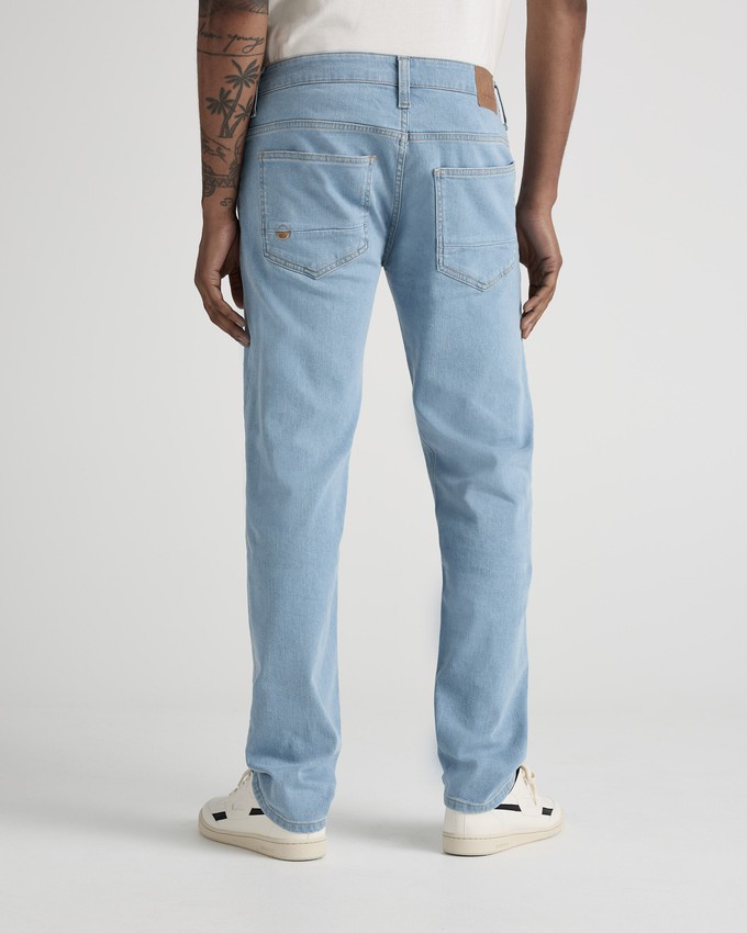 Dunn Low Tapered - Light Stone from Mud Jeans