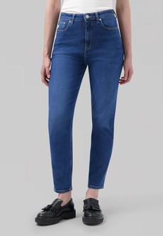 Mams High Tapered - Stone Indigo via Mud Jeans