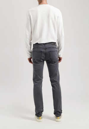 Dunn Low Tapered - 03 Grey from Mud Jeans