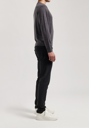 Dunn Low Tapered - Stone Black from Mud Jeans