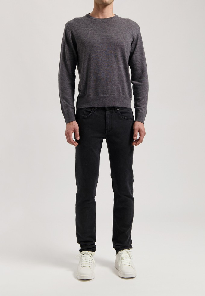 Dunn Low Tapered - Stone Black from Mud Jeans