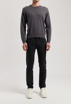 Dunn Low Tapered - Stone Black from Mud Jeans