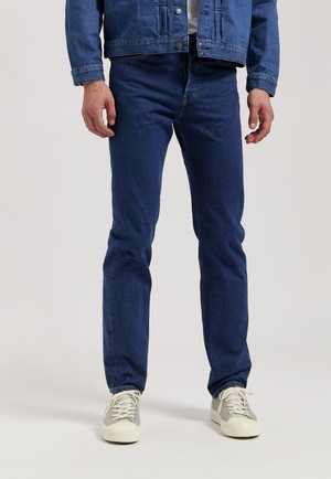 John Mid Straight - Stone Indigo from Mud Jeans