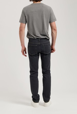 John Mid Straight - Medium Black from Mud Jeans