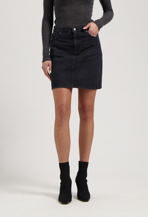 Audry Mini Skirt - BlackDip from Mud Jeans