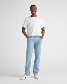 Bryce Mid Straight - Light Stone via Mud Jeans