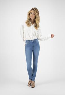 Skinny Hazen - Pure Blue via Mud Jeans