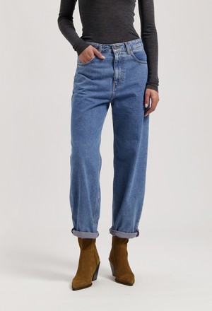 Brooke High Barrel - Stone Vintage from Mud Jeans