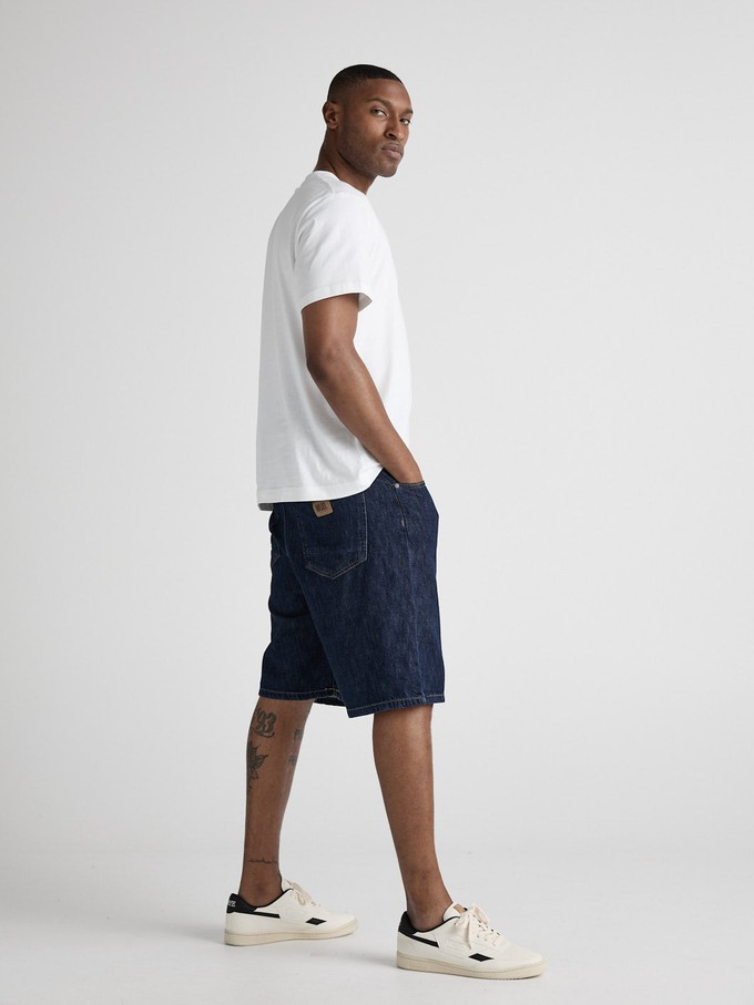 James Denim Short - Stone Indigo from Mud Jeans