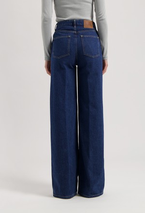 Sara High Loose - Stone Indigo from Mud Jeans