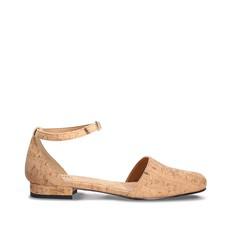 FLORA CORK Brown via NAE Vegan Shoes