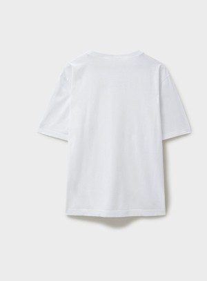 Organic 100% White Boxy T shirt from Neem London