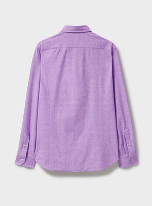 Recycled Italian Lilac Cut Away Comfort Shirt from Neem London