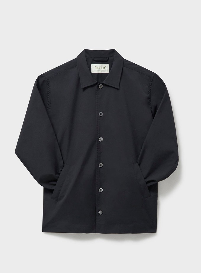 Black Neem Bomber Sorona Rain Jacket from Neem London