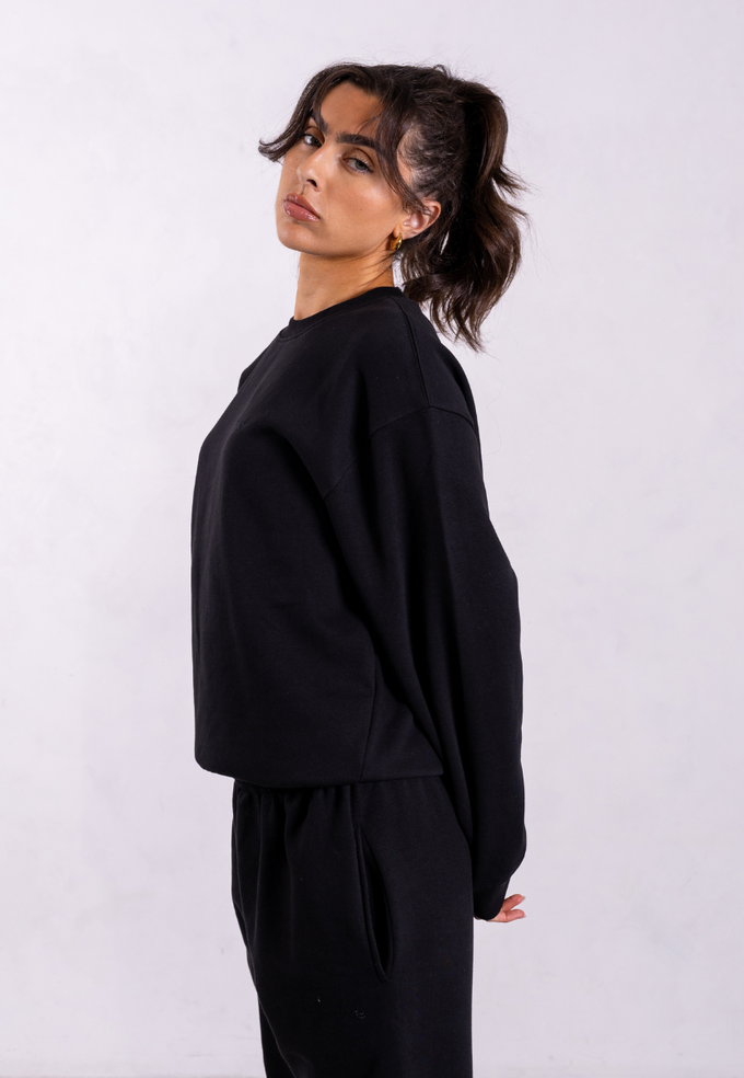 Oversized Sweatshirt, Black from Not Basics