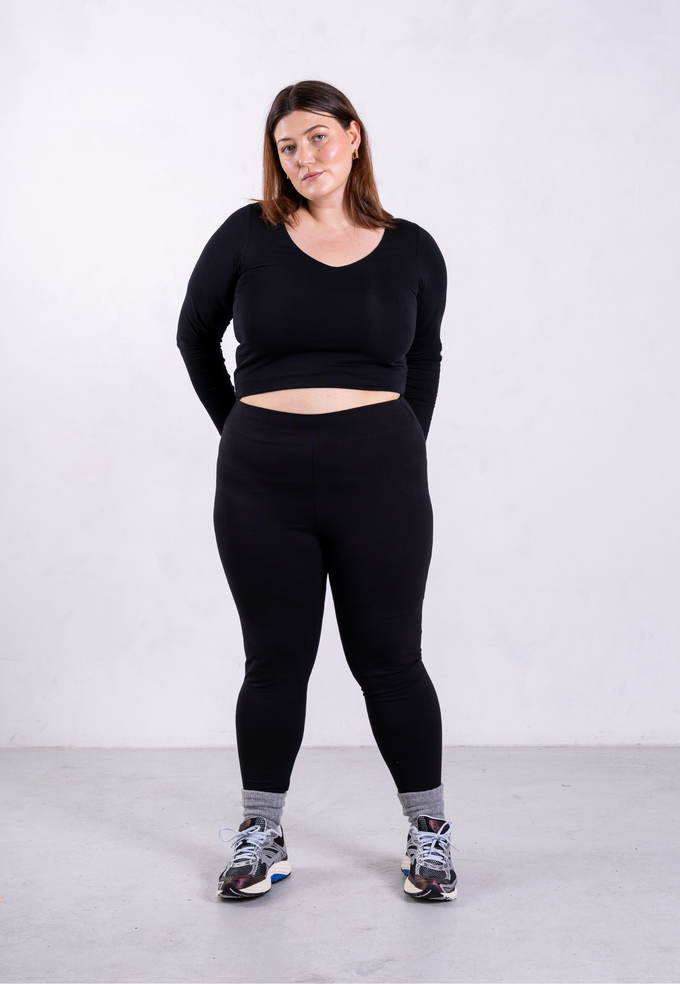 Organic Cotton Leggings, Black from Not Basics