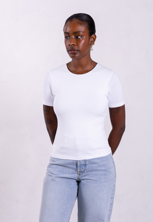 Organic Cotton Crew T-Shirt, White from Not Basics