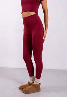 Organic Cotton Leggings, Ruby Wine via Not Basics