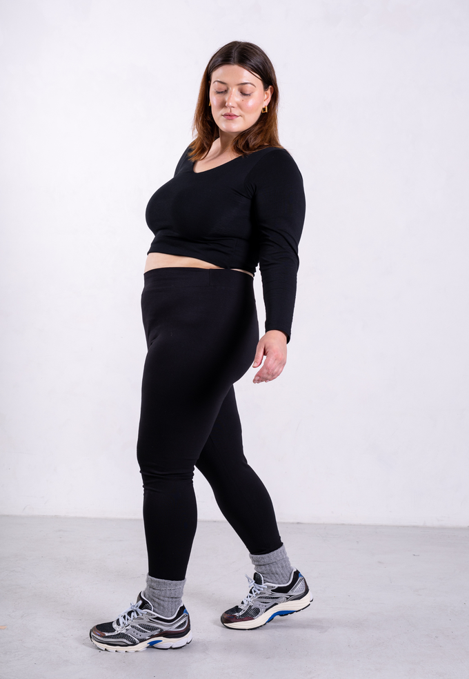 Organic Cotton Leggings, Black from Not Basics