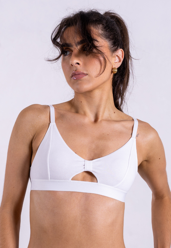 The Bralette, White from Not Basics