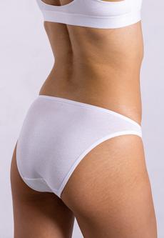 Low-Rise Bikini, White via Not Basics