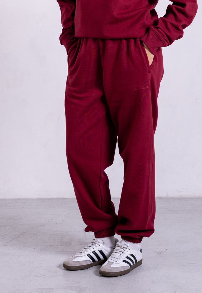 Organic Cotton Sweatpants, Ruby Wine from Not Basics