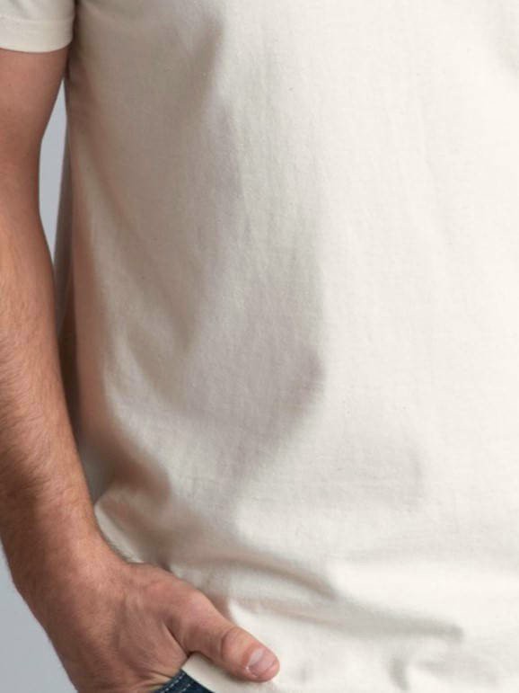 Natural, Undyed, Organic Cotton T-Shirt from Of The Oceans