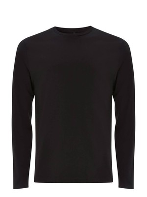 Organic Cotton Long Sleeve Top (Black) from Of The Oceans