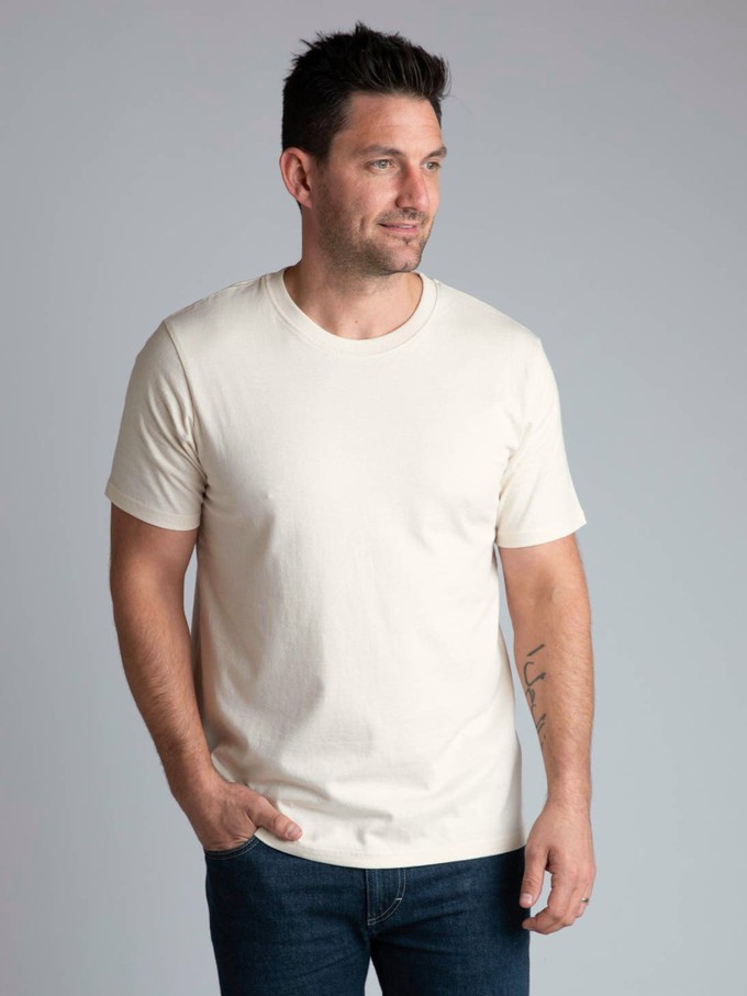 Natural, Undyed, Organic Cotton T-Shirt from Of The Oceans