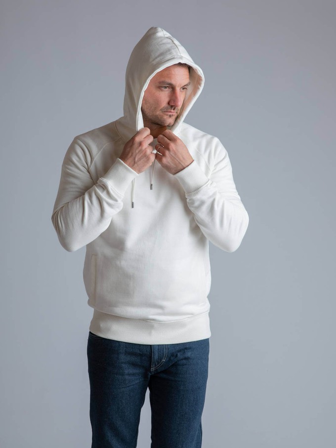 Misty White Organic Cotton Hoodie from Of The Oceans