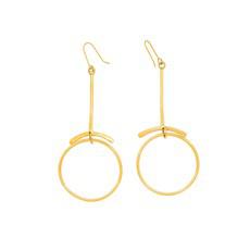 Furaha Recycled Brass Earrings via Paguro Upcycle